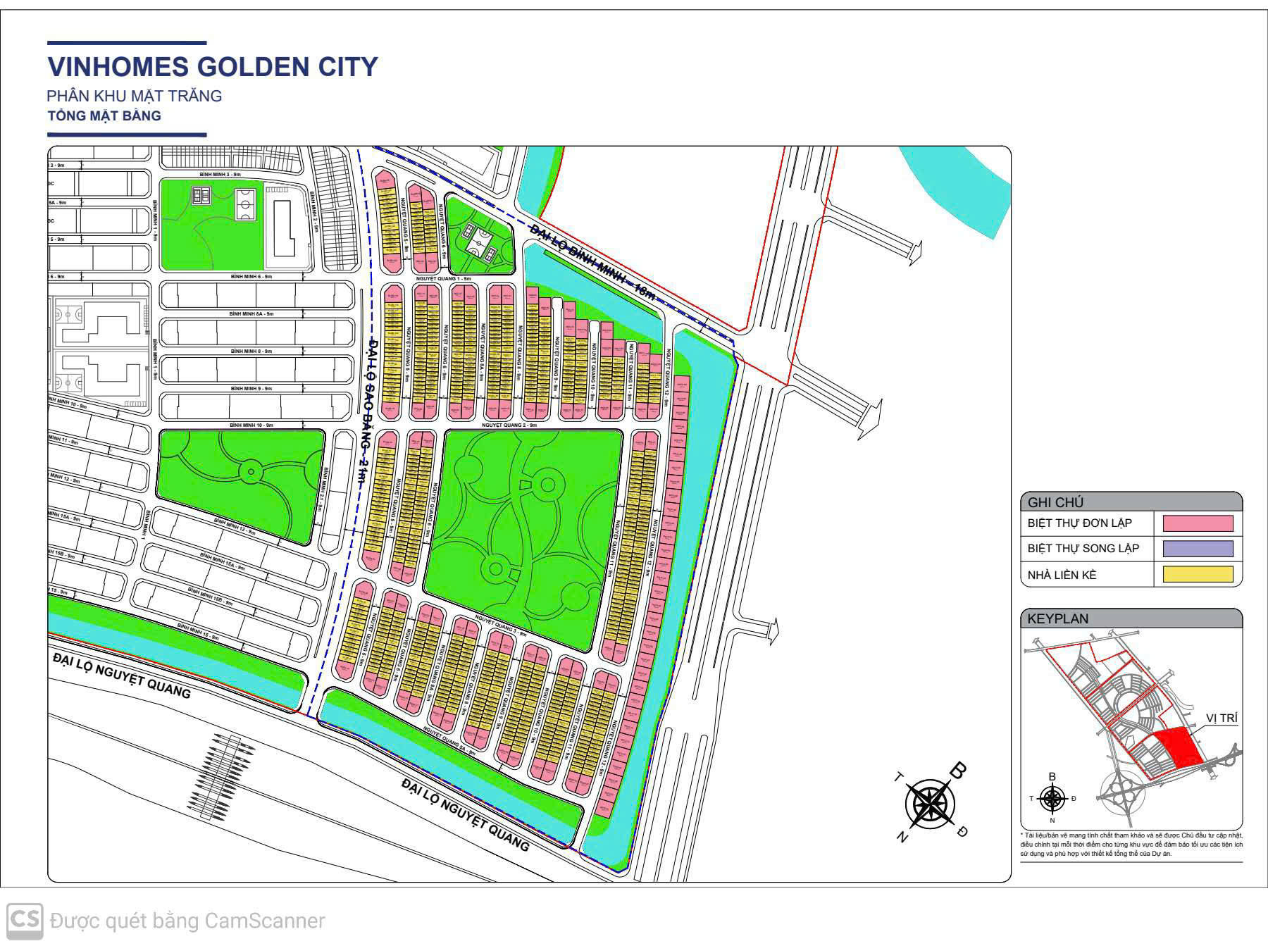 Mặt Bằng Phân Khu mặt Trăng Vinhomes Golden city hải Phòng